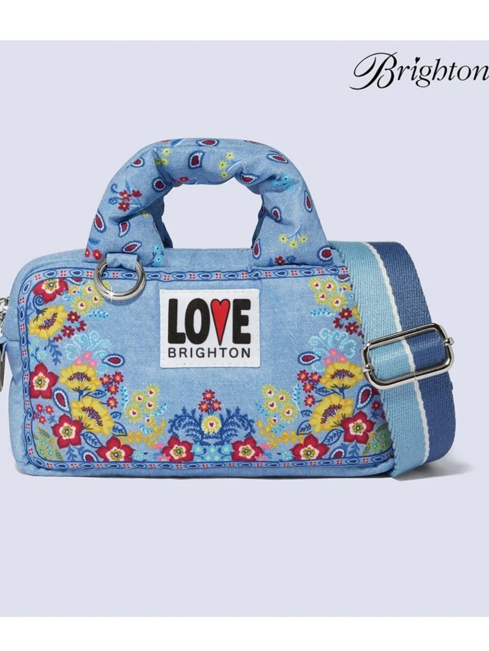 BRIGHTON BANDANA LOVE POUCH CROSSBODY